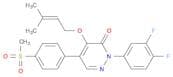 2-(3,4-Difluorophenyl)-4-((3-methylbut-2-en-1-yl)oxy)-5-(4-(methylsulfonyl)phenyl)pyridazin-3(2H)-…