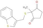 1,3-Cyclopentanedione, 2-[(benzo[b]thien-3-ylmethyl)thio]-2-methyl-