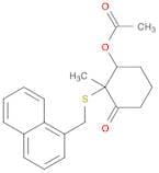 Cyclohexanone, 3-(acetyloxy)-2-methyl-2-[(1-naphthalenylmethyl)thio]-