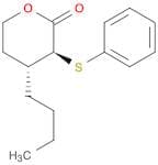 2H-Pyran-2-one, 4-butyltetrahydro-3-(phenylthio)-, trans-