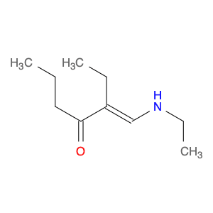 4-Heptanone, 3-[(ethylamino)methylene]-, (E)-