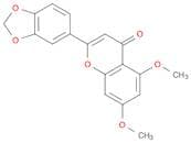 4H-1-Benzopyran-4-one, 2-(1,3-benzodioxol-5-yl)-5,7-dimethoxy-