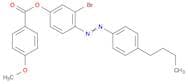 Benzoic acid, 4-methoxy-, 3-bromo-4-[(4-butylphenyl)azo]phenyl ester