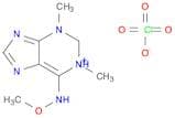1H-Purinium, 6-(methoxyamino)-1,3-dimethyl-, perchlorate