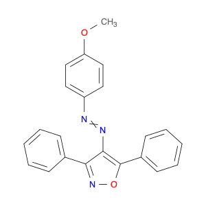 Isoxazole, 4-[(4-methoxyphenyl)azo]-3,5-diphenyl-