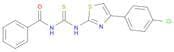 Benzamide, N-[[[4-(4-chlorophenyl)-2-thiazolyl]amino]thioxomethyl]-