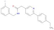 3-Pyridineacetamide, 6-(4-ethylphenyl)-N-[(3-fluorophenyl)methyl]-