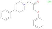 2-Propanone, 1-phenoxy-3-(4-phenyl-1-piperidinyl)-, hydrochloride