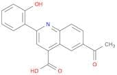 4-Quinolinecarboxylic acid, 6-acetyl-2-(2-hydroxyphenyl)-