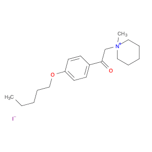 Piperidinium, 1-methyl-1-[2-oxo-2-[4-(pentyloxy)phenyl]ethyl]-, iodide