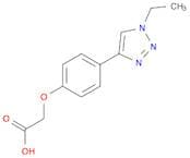 Acetic acid, [4-(1-ethyl-1H-1,2,3-triazol-4-yl)phenoxy]-
