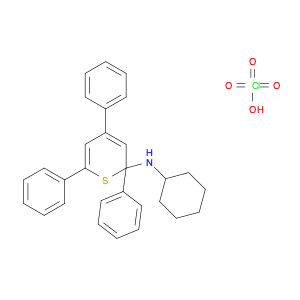 2H-Thiopyran-2-amine, N-cyclohexyl-2,4,6-triphenyl-, perchlorate