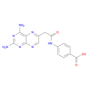 Benzoic acid, 4-[[(2,4-diamino-6-pteridinyl)methyl]formylamino]-