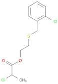 Propanoic acid, 2-chloro-, 2-[[(2-chlorophenyl)methyl]thio]ethyl ester