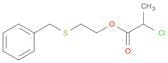 Propanoic acid, 2-chloro-, 2-[(phenylmethyl)thio]ethyl ester