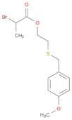 Propanoic acid, 2-bromo-, 2-[[(4-methoxyphenyl)methyl]thio]ethyl ester