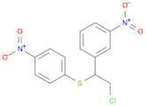 Benzene, 1-[2-chloro-1-[(4-nitrophenyl)thio]ethyl]-3-nitro-