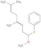 Benzene, [(1-methoxy-4,7-dimethyl-3,6-octadienyl)thio]-