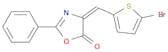 5(4H)-Oxazolone, 4-[(5-bromo-2-thienyl)methylene]-2-phenyl-, (E)-