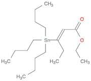 2-Pentenoic acid, 3-(tributylstannyl)-, ethyl ester, (Z)-