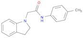 1H-Indole-1-acetamide, 2,3-dihydro-N-(4-methylphenyl)-