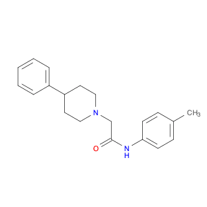1-Piperidineacetamide, N-(4-methylphenyl)-4-phenyl-