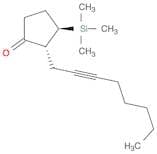 Cyclopentanone, 2-(2-octynyl)-3-(trimethylsilyl)-, trans-