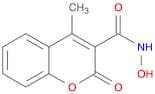 2H-1-Benzopyran-3-carboxamide, N-hydroxy-4-methyl-2-oxo-