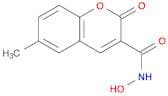 2H-1-Benzopyran-3-carboxamide, N-hydroxy-6-methyl-2-oxo-