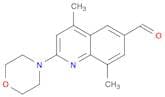 6-Quinolinecarboxaldehyde, 4,8-dimethyl-2-(4-morpholinyl)-