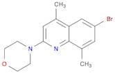 Quinoline, 6-bromo-4,8-dimethyl-2-(4-morpholinyl)-