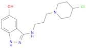 1H-Indazol-5-ol, 3-[[3-(4-chloro-1-piperidinyl)propyl]amino]-