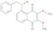 1,4-Naphthalenedione, 2,3-dimethoxy-5-[(phenylmethyl)sulfinyl]-