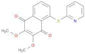 1,4-Naphthalenedione, 2,3-dimethoxy-5-(2-pyridinylthio)-