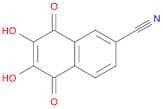 2-Naphthalenecarbonitrile, 5,8-dihydro-6,7-dihydroxy-5,8-dioxo-