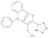 4H-Furo[3,2-b]indole, 3-methoxy-4-phenyl-2-(1H-tetrazol-5-yl)-