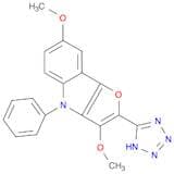 4H-Furo[3,2-b]indole, 3,7-dimethoxy-4-phenyl-2-(1H-tetrazol-5-yl)-