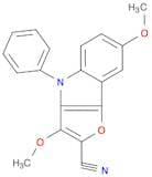 4H-Furo[3,2-b]indole-2-carbonitrile, 3,7-dimethoxy-4-phenyl-