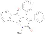 1H-Indeno[1,2-b]pyridine-2,5-dione, 1-methyl-3,4-diphenyl-
