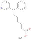 6-Heptenoic acid, 7-phenyl-7-(3-pyridinyl)-, methyl ester, (E)-