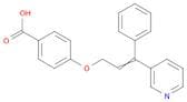 Benzoic acid, 4-[[3-phenyl-3-(3-pyridinyl)-2-propenyl]oxy]-