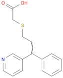 Acetic acid, [[3-phenyl-3-(3-pyridinyl)-2-propenyl]thio]-