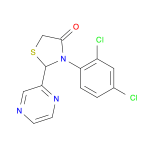 3-(2,4-Dichlorophenyl)-2-(pyrazin-2-yl)thiazolidin-4-one