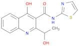 3-Quinolinecarboxamide, 4-hydroxy-2-(1-hydroxyethyl)-N-2-thiazolyl-