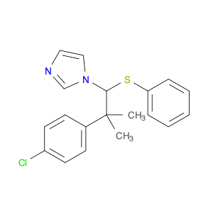 1H-Imidazole, 1-[2-(4-chlorophenyl)-2-methyl-1-(phenylthio)propyl]-