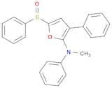 2-Furanamine, N-methyl-N,3-diphenyl-5-(phenylsulfinyl)-