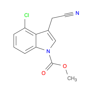 1H-Indole-1-carboxylic acid, 4-chloro-3-(cyanomethyl)-, methyl ester