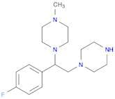 Piperazine, 1-[1-(4-fluorophenyl)-2-(1-piperazinyl)ethyl]-4-methyl-