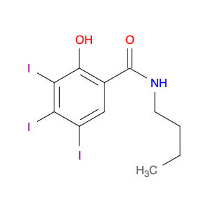 Benzamide, N-butyl-2-hydroxy-3,4,5-triiodo-