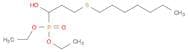 Phosphonic acid, [3-(heptylthio)-1-hydroxypropyl]-, diethyl ester